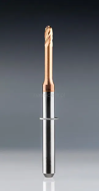 Double tooth radius cutter CoCr and titaniu, 1.0mm